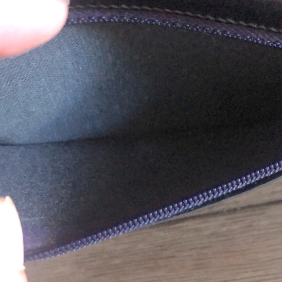 [Dior] Rare Authentic Trotter Long Canvas w/ Leather Navy Blue Signature Wallet - Picture 11 of 16